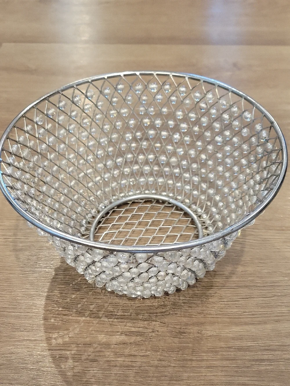Pottery Barn Beaded Accent Basket